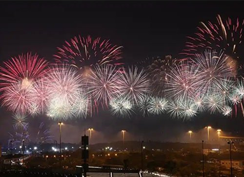 吉木萨尔县焰火晚会